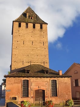 Old Strasbourg. The medieval tower