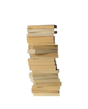 Pile of Books isolated on white background