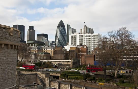 panorama of london skyline, UK