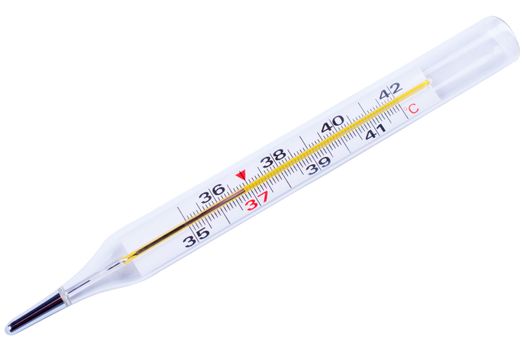 Thermometer isolated on the white background