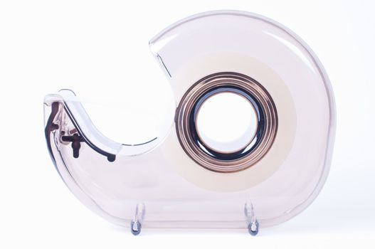 Clear tape dispenser with tape.