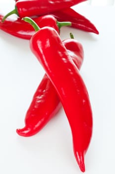 Paprika peppers close up