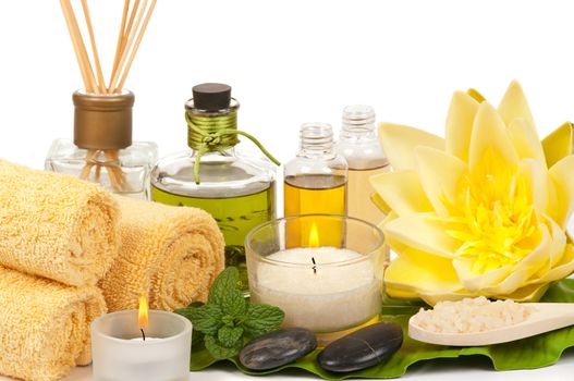 Spa treatment and aromatherapy