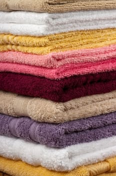 Colorful cotton towels