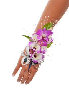 Prom or wedding orchid corsage