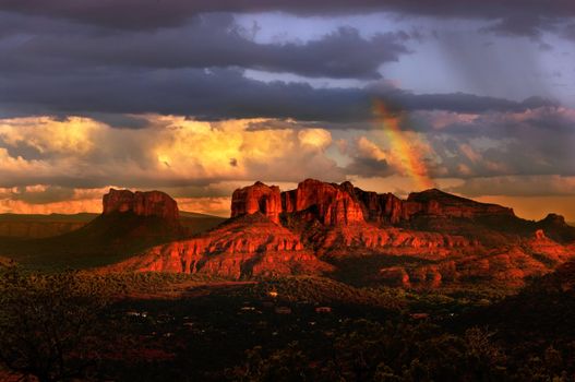 Beautiful Sedona Arizona during sunset 