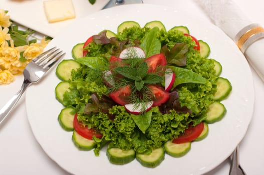 Healthy organic salad