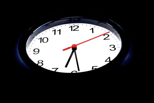 Pictures of a clock showing the passing to time