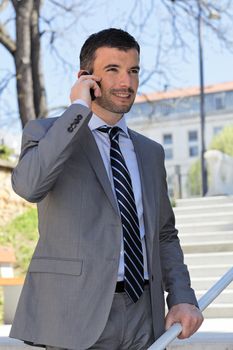 businessman on the phone