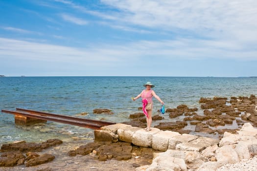 Wild beach. Istria, Croatia