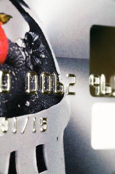 Credit card as a background on a financial theme