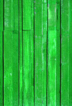 Texture of Light Green color paint plank vertical wall for background