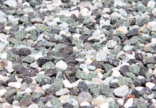 Granite small stones macro close up background