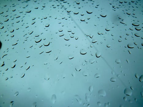 rain drops on glass as a background