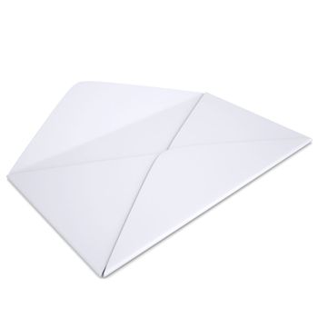 Open white envelope. Isolated render on a white background