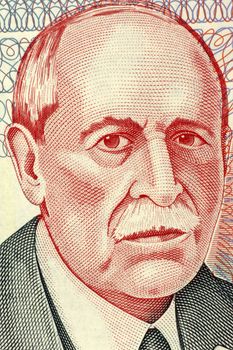 Eduardo Acevedo Vasquez (1857-1848) on 10 Pesos Uruguayos 1998 Banknote from Uruguay. Uruguayan  lawyer, historian and politician.