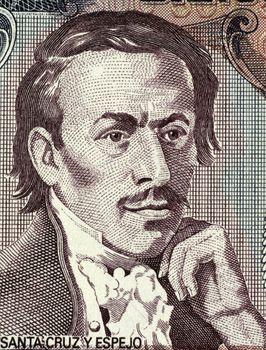 Eugenio Espejo (1747-1795) on 500 Sucres 1988 Banknote from Ecuador. Medical pioneer, writer and lawyer of mestizo origin in colonial Ecuador.