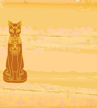 Stylized Egyptian cat