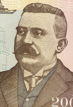 Grigore Antipa (1867-1944) on 200 Lei 1992 Banknote from Romania. Romanian Darwinist biologist who studied the fauna of the Danube Delta and the Black Sea.