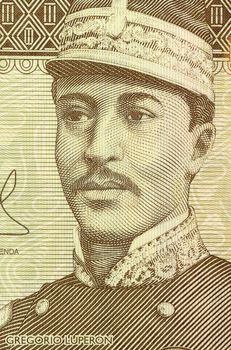 Gregorio Luperon (1839-1897) on 20 Pesos Oro 2009 Banknote from Dominican Republic. Dominican military and state leader after the Spanish annexation in 1863.