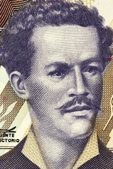 Juan Montalvo (1832-1889) on 5000 Sucres 1999 Banknote from Ecuador. Ecuadorian author and essayist.