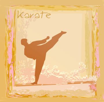 karate Grunge poster