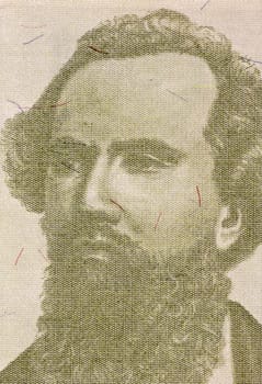 Nicolas Avellaneda (1837-1885) on 500 Australes 1988 Banknote from Argentina. Argentine politician, journalist and president of Argentina during 1874-1880. 