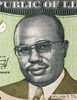 William Tolbert Jr. (1913-1980) on 100 Dollars 2009 Banknote from Liberia. 20th President of Liberia during 1971-1980.