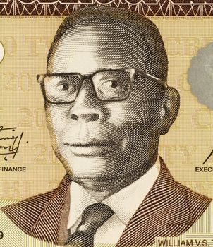 William Tubman (1895-1971) on 20 Dollars 2009 Banknote from Liberia. 19th President of Liberia during 1944-1971.