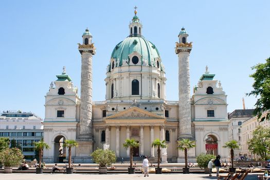 The Karlskirche (St. Charles's Church), Vienna (Wein)
