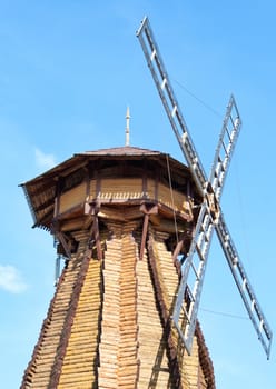 Wooden mill of Izmailovsky Kremlin, Moscow, Russia