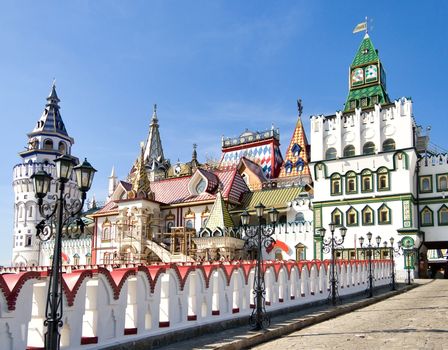 Summer photo of Izmailovsky Kremlin, Moscow, Russia