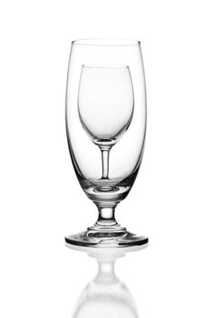 wine glass isolated