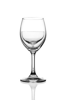 wine glass isolated