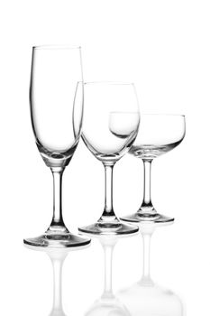 wine glass isolated