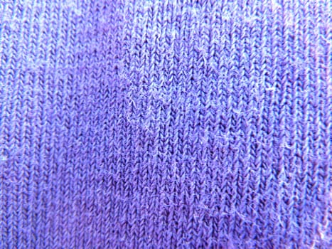 closeup of a section of blue fabric