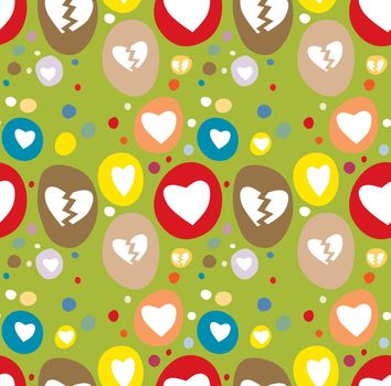 Romance and tragedy theme in seamless background pattern