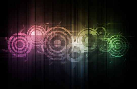 Science Technology Data as a Abstract Art