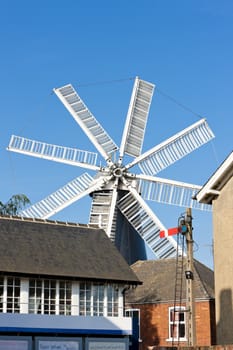 windmill in Heckington, East Midlands, England