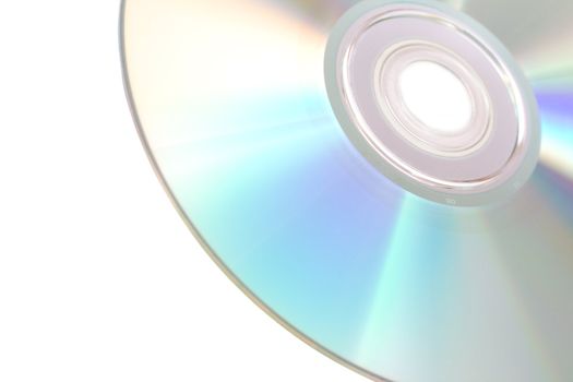 Media disc isolated against white background