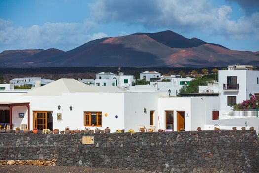 A typical summer villas. Lanzarote, Canary Islands, Spain