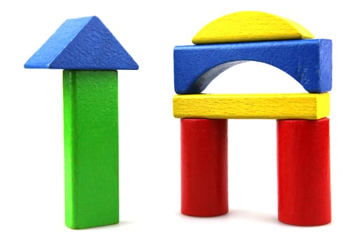 Wooden building blocks