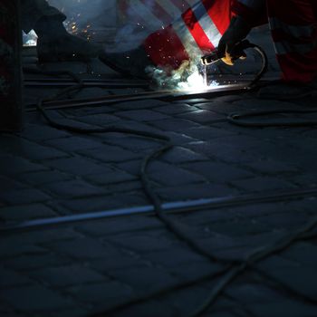 welding macro close up