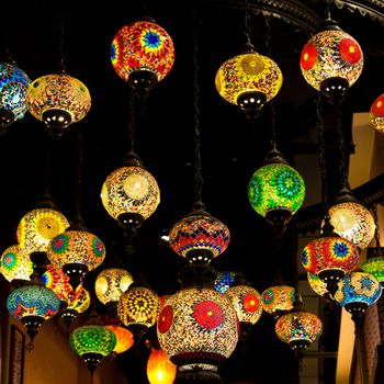 Mosaic Turkish style lanterns