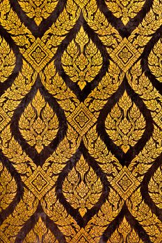 traditional thai style gold painting