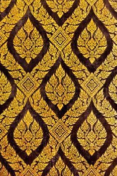 traditional thai style gold painting