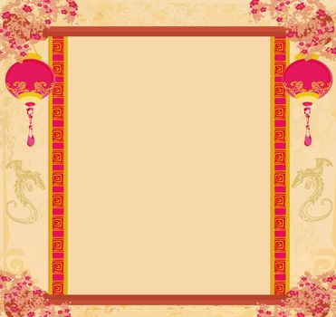 Chinese New Year card, vector