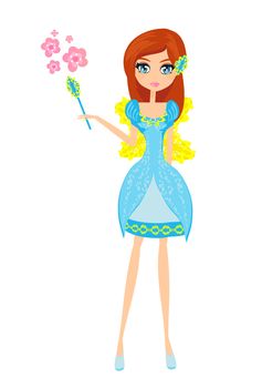 beautiful fairy vector graphic