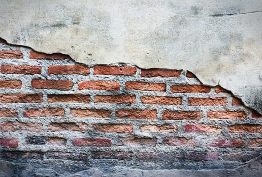 grunge crack cement wall for background