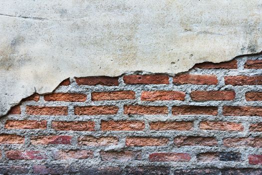 grunge crack cement wall for background